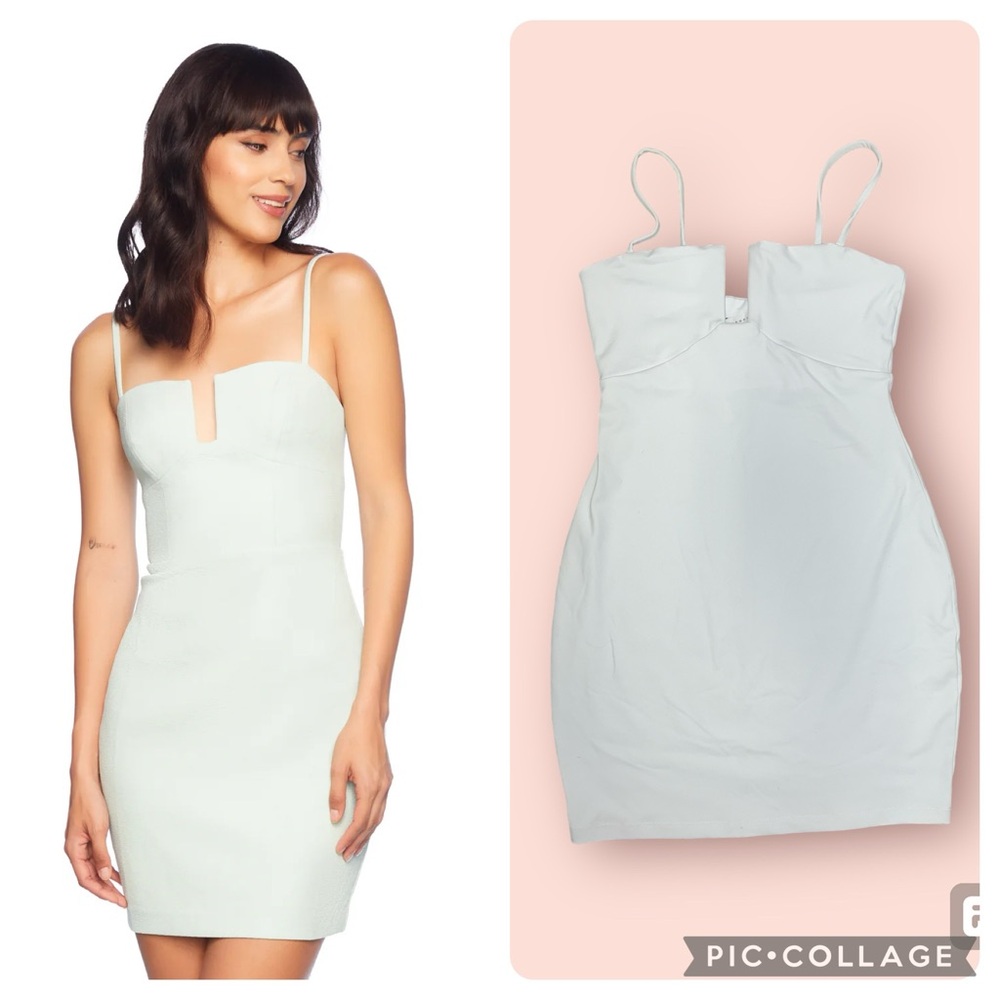 NWT Susana Monaco Pebble Weave Wire Dress White Size M